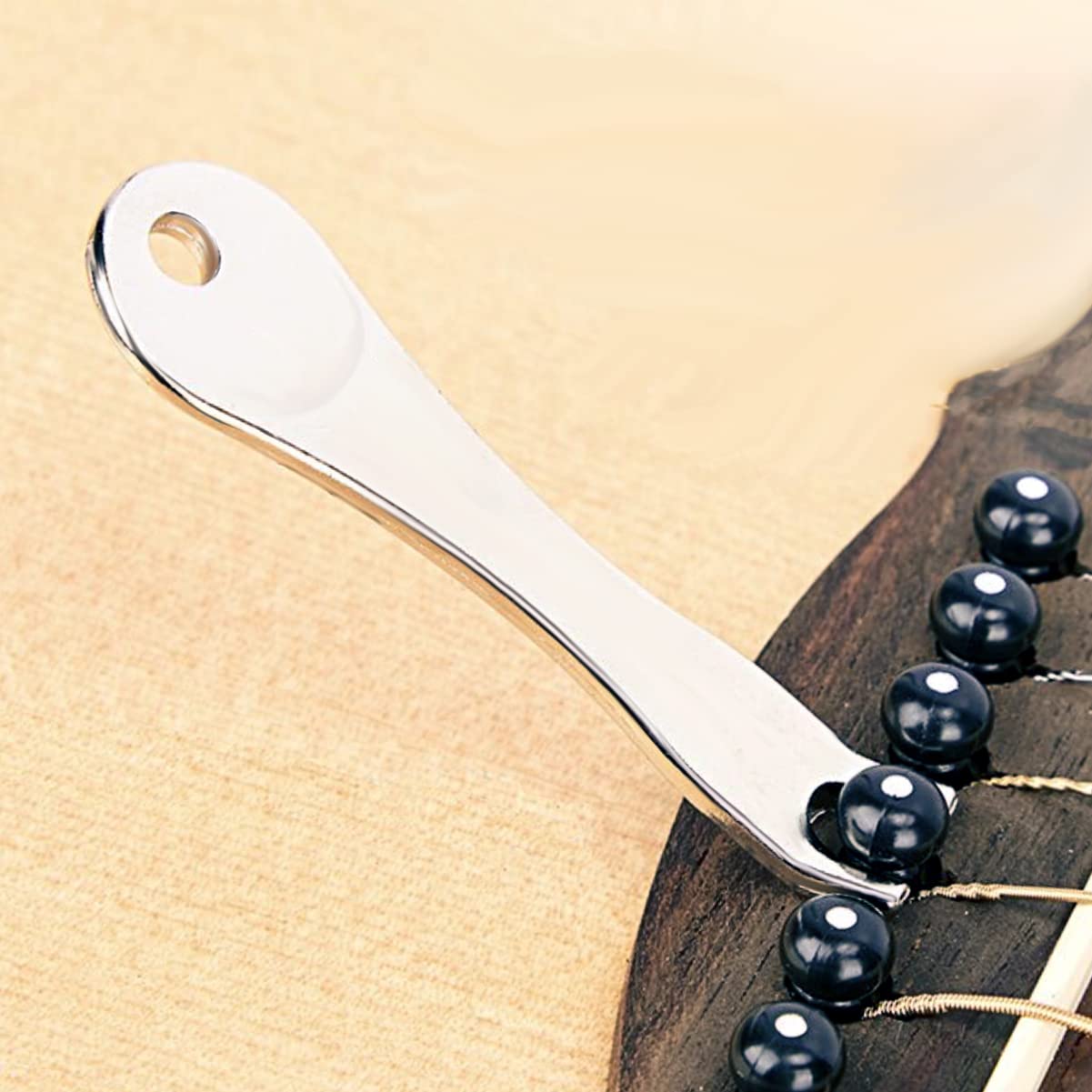12 Pcs Acoustic Guitar Bridge Pins With Bridge Pin Puller Remover & Guitar Bridge Saddle Nut, Guitar Pegs Replacement Parts And